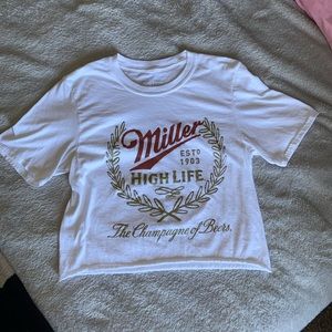 Miller High Life Cropped T Shirt